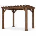 Pergola en bois 300x300x240 cm marron