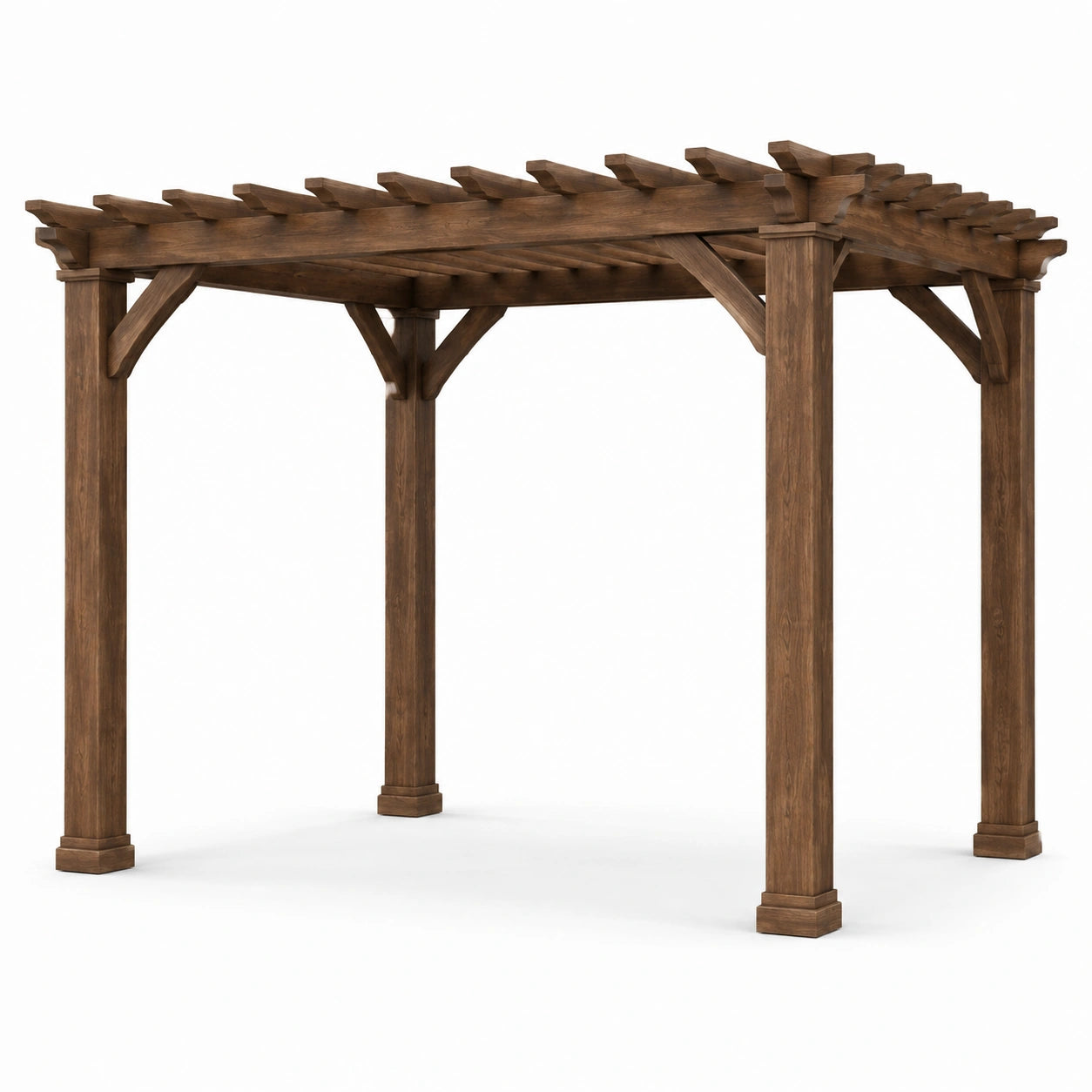 Pergola en bois 300x300x240 cm marron
