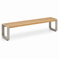 Banc en bois d'acacia et béton, 180 cm