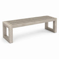 Banc en béton extérieur gris